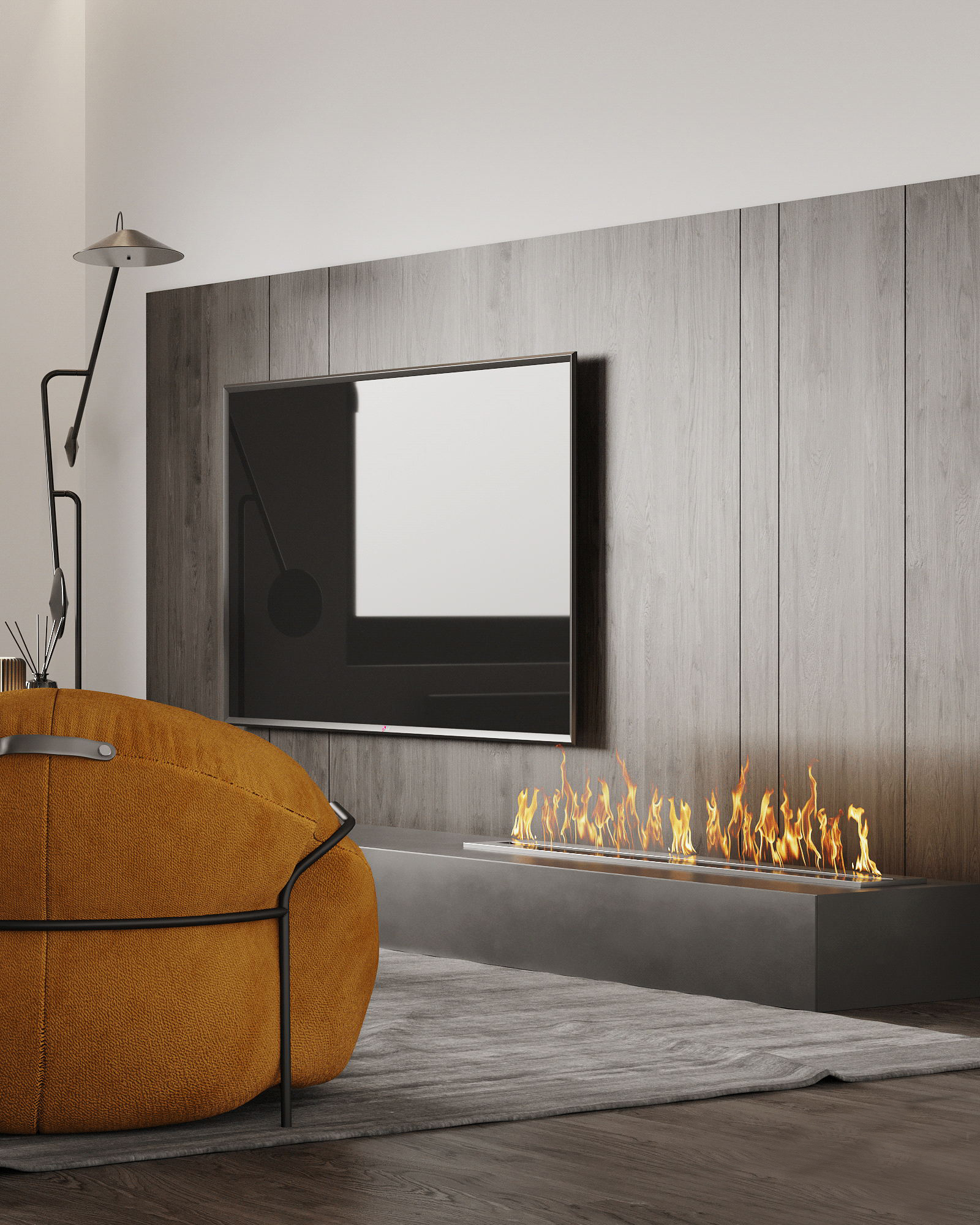 高级灰色系公寓设计 享受一片美好时光。-6