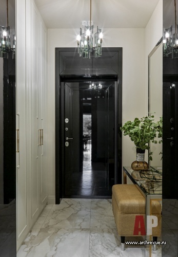 莫斯科带石膏浮雕及定制家具的现代公寓设计丨俄罗斯莫斯科丨Евдокимова Ольга,Зайцева Олеся-7