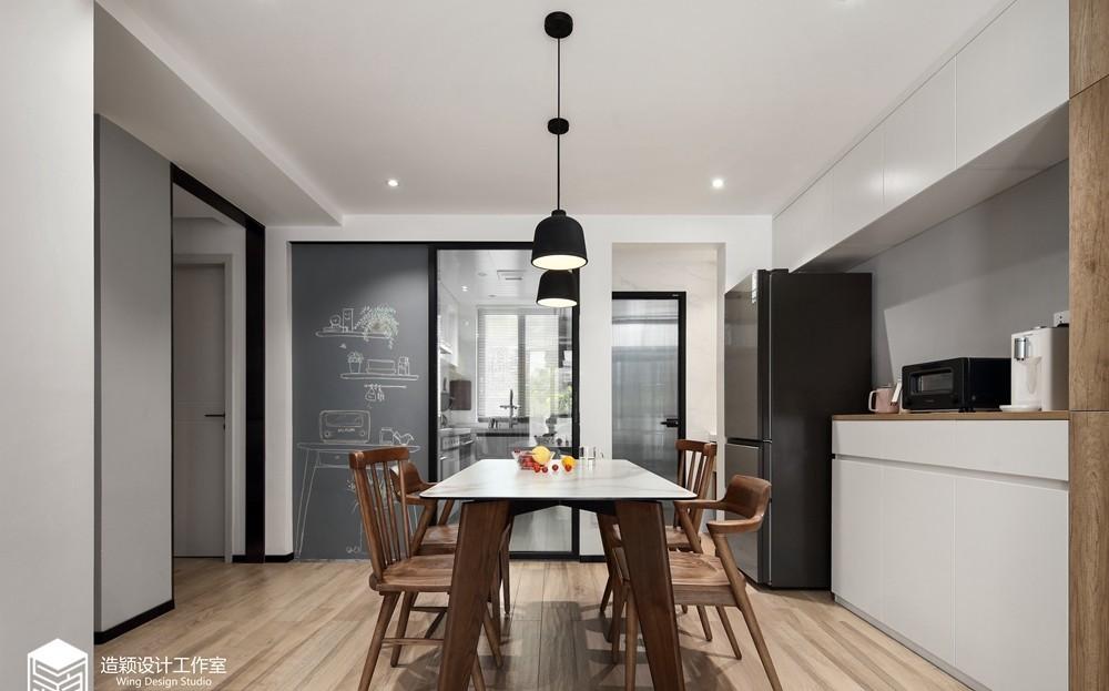 80㎡暗房翻新，简约禅意空间的逆袭-3