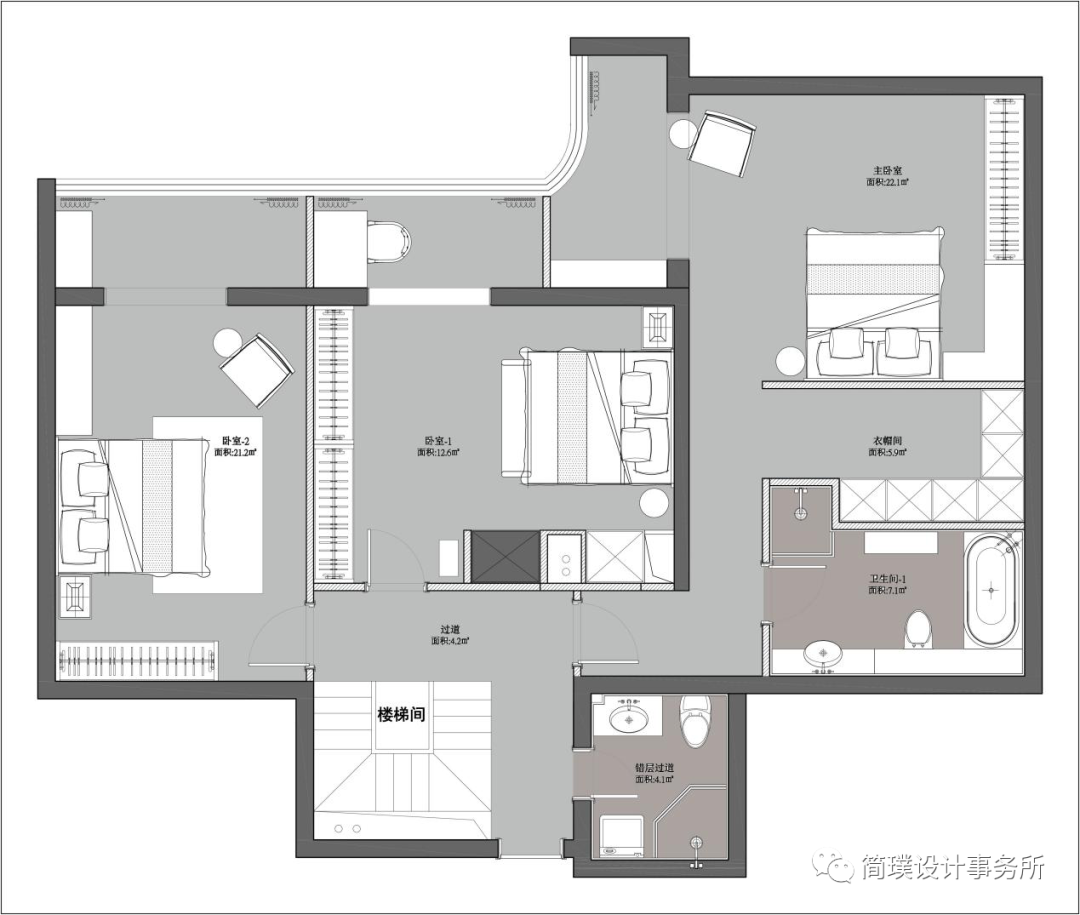 简璞设计 | 天创世缘现代极简空间重构-28