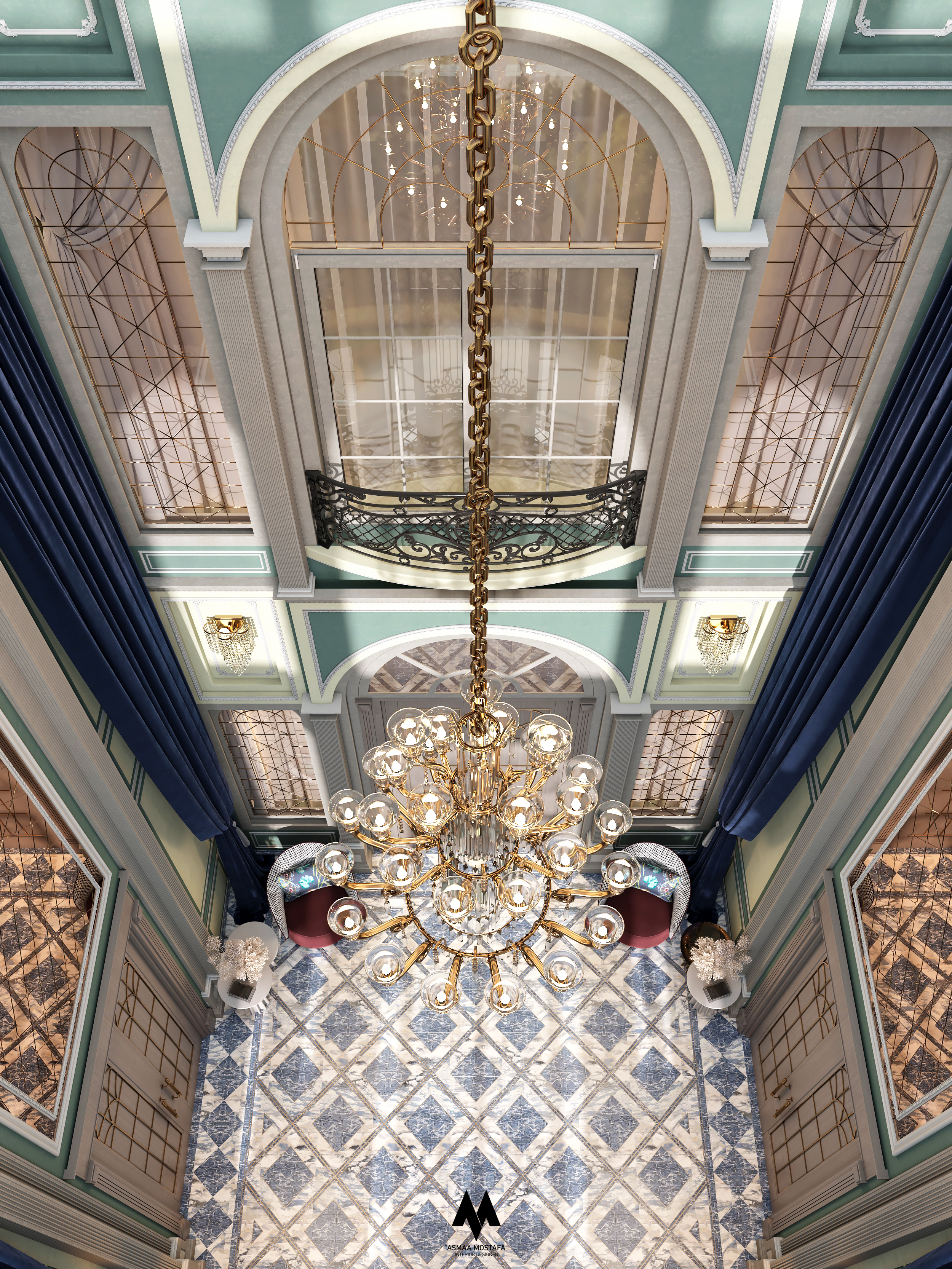 Villa 入口空间设计丨卡塔尔丨Asmaa Mostafa-5