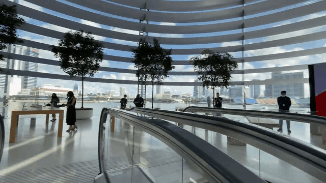 全球首个水上漂浮苹果店，创新设计诠释品牌理念-44