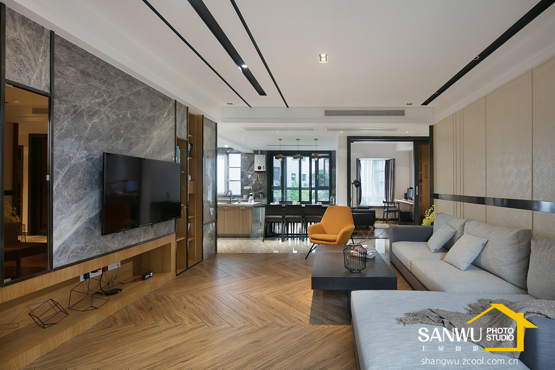 长沙星城荣域 160㎡现代私宅设计-15