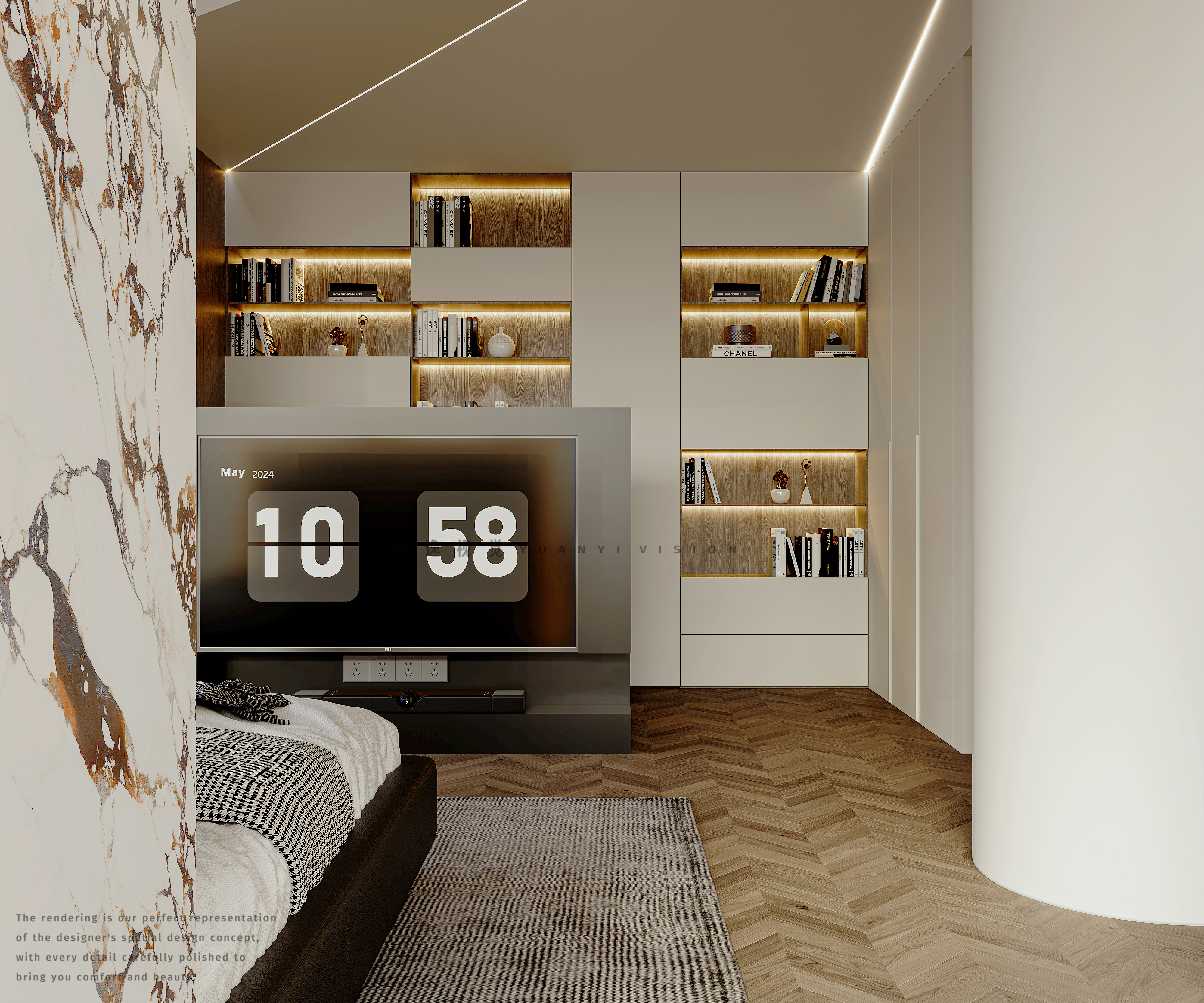 卧室衣帽间渲染丨个人效果图接单-9