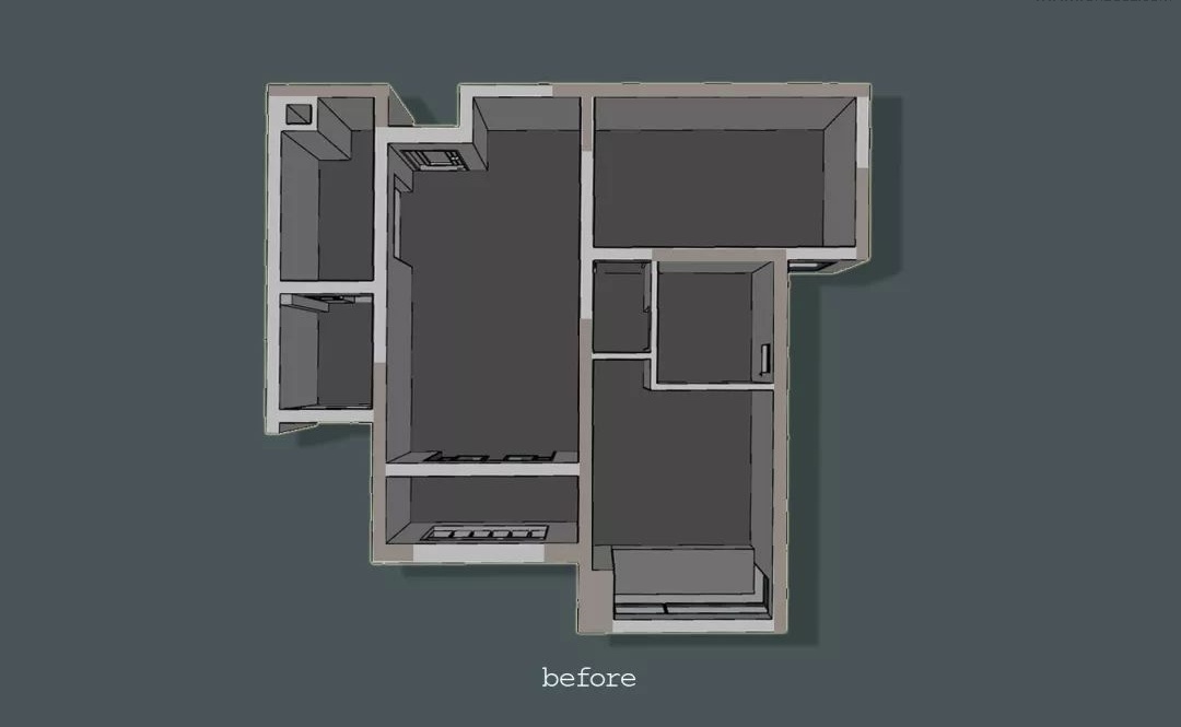 78㎡暗系小户型-12