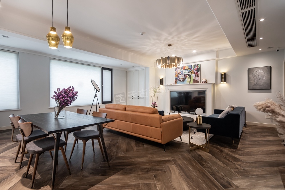 万科御澜道大平层曼哈顿风设计案例-1