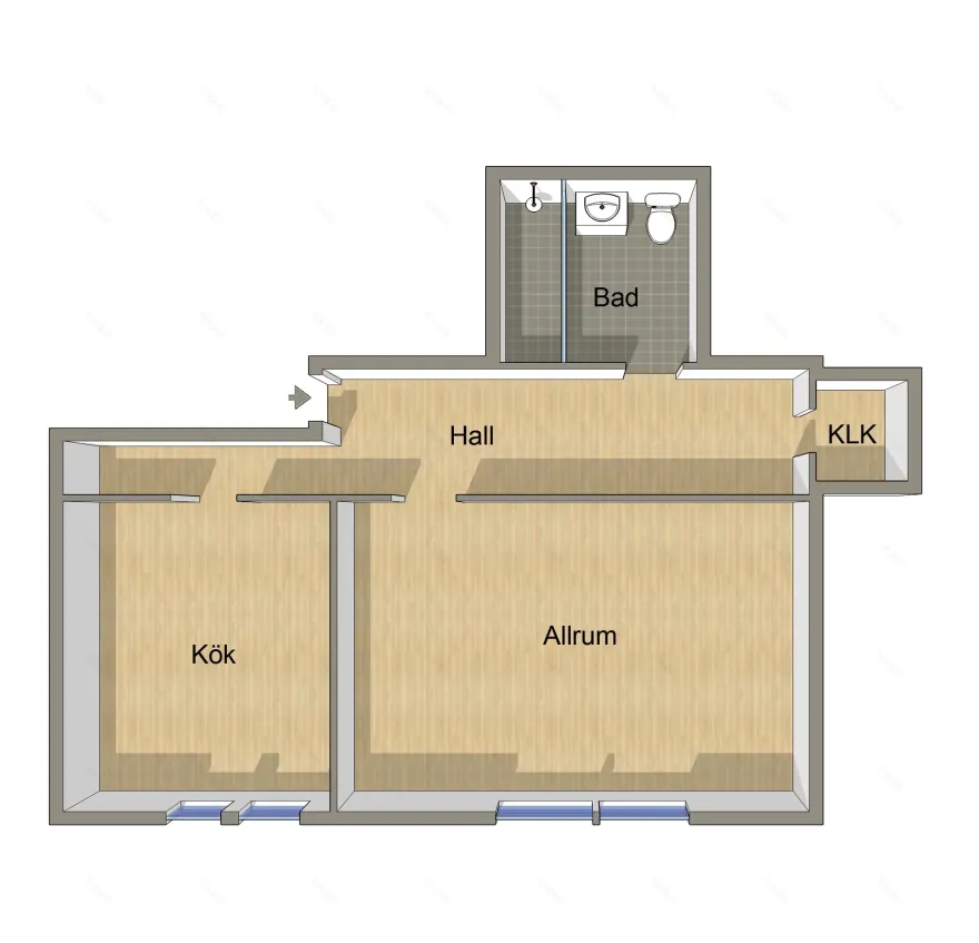 24 平米瑞典小公寓,入口变办公室巧妙利用空间-15