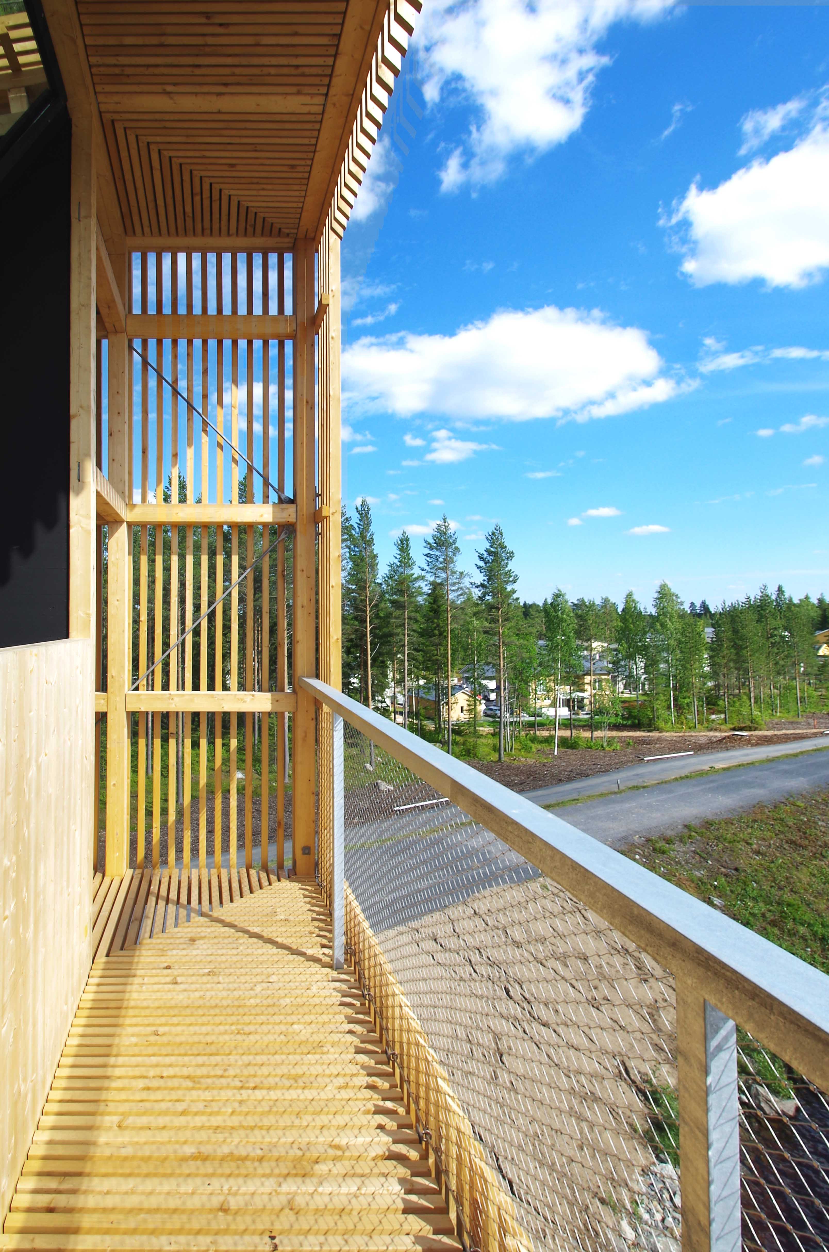 芬兰 Sein joki 市潜望镜塔——木构观景新地标-37