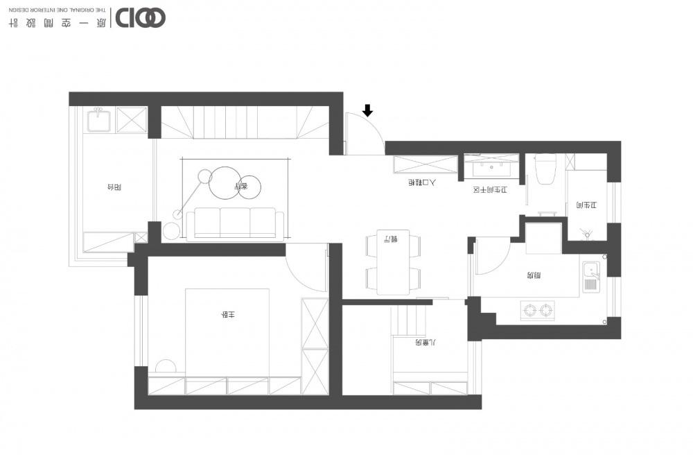 MUJI 风温馨复式家居,极致空间利用-2