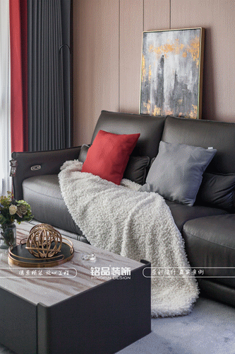 简约潮玩空间,金融精英的舒适浪漫之家丨铭品装饰-58