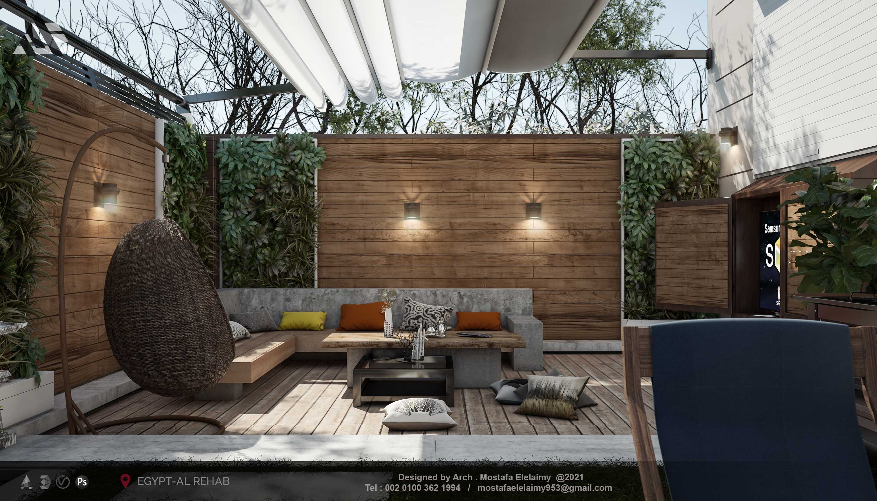 别墅花园景观丨Egypt丨Arch. MOSTAFA ELELAIMY-10