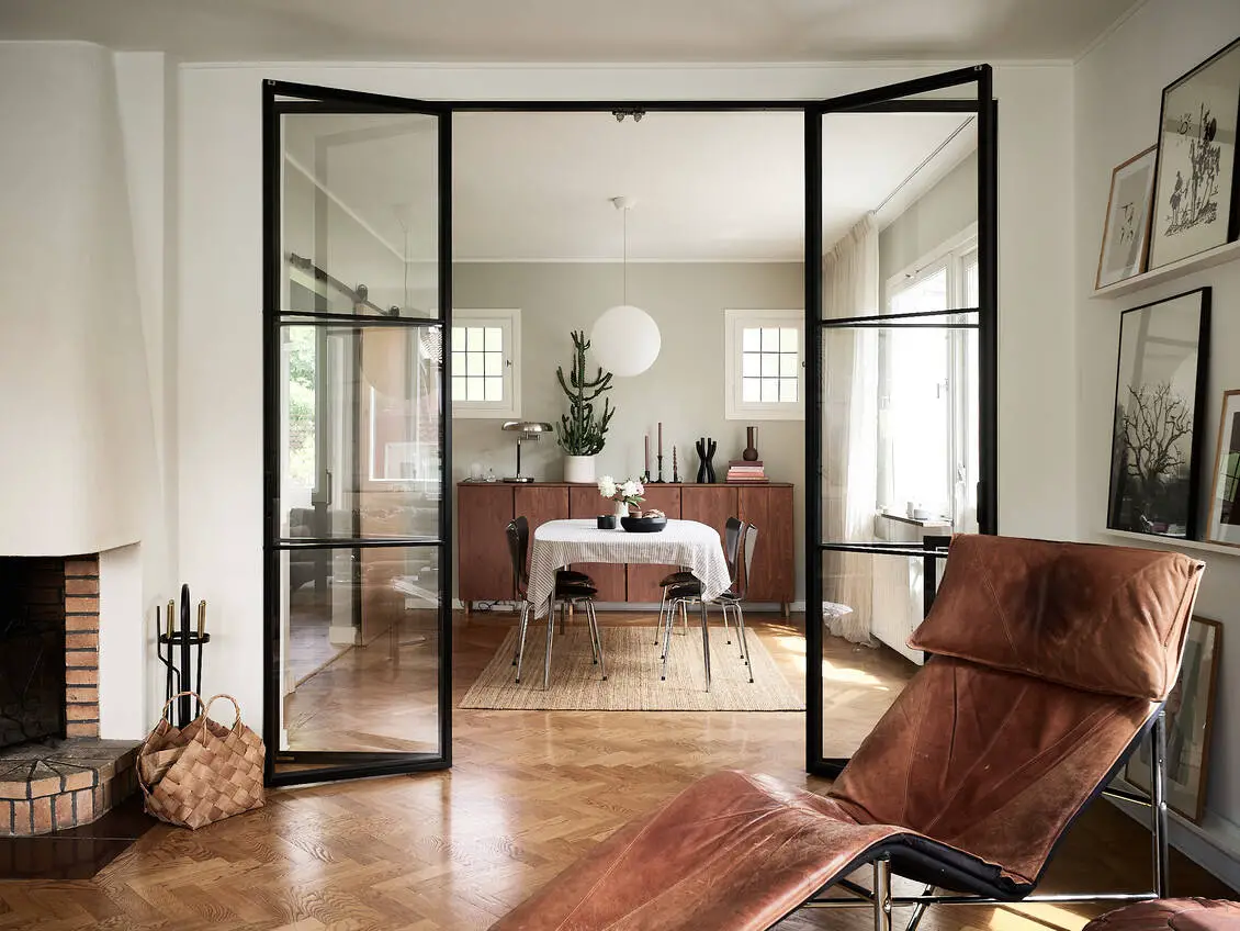 40 年代哥德堡公寓的优雅斯堪的纳维亚设计-1