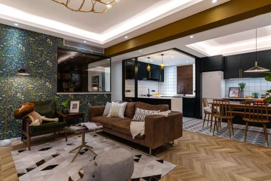 深圳福田 110 平五口之家改造 | 咖啡吧搬回家,三代同堂不拥挤-51