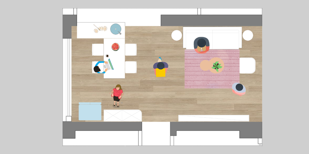 撞色个性都市 90 后住宅设计-39