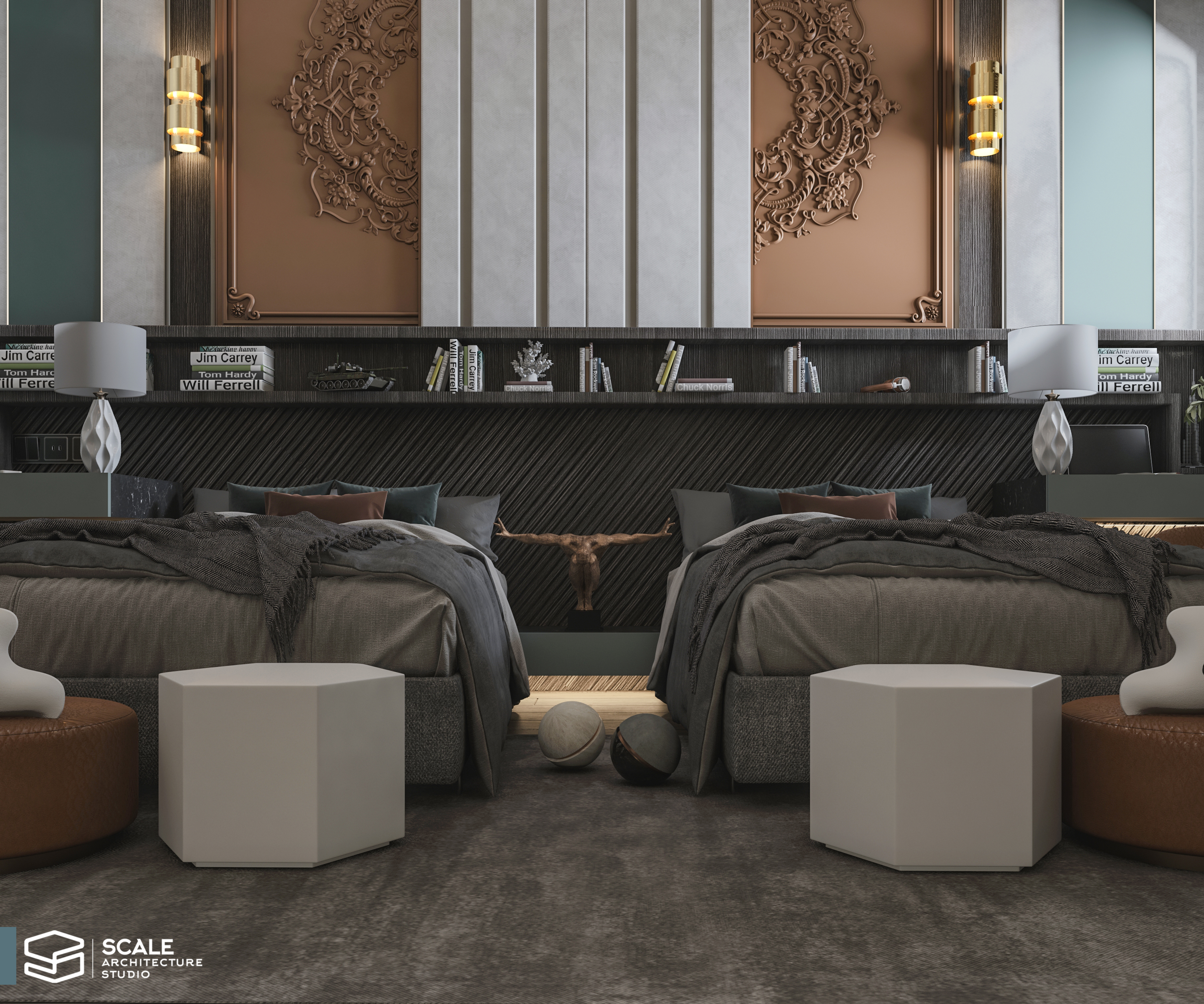 新古典主义男孩卧室设计丨Scale Architecture studio office-4