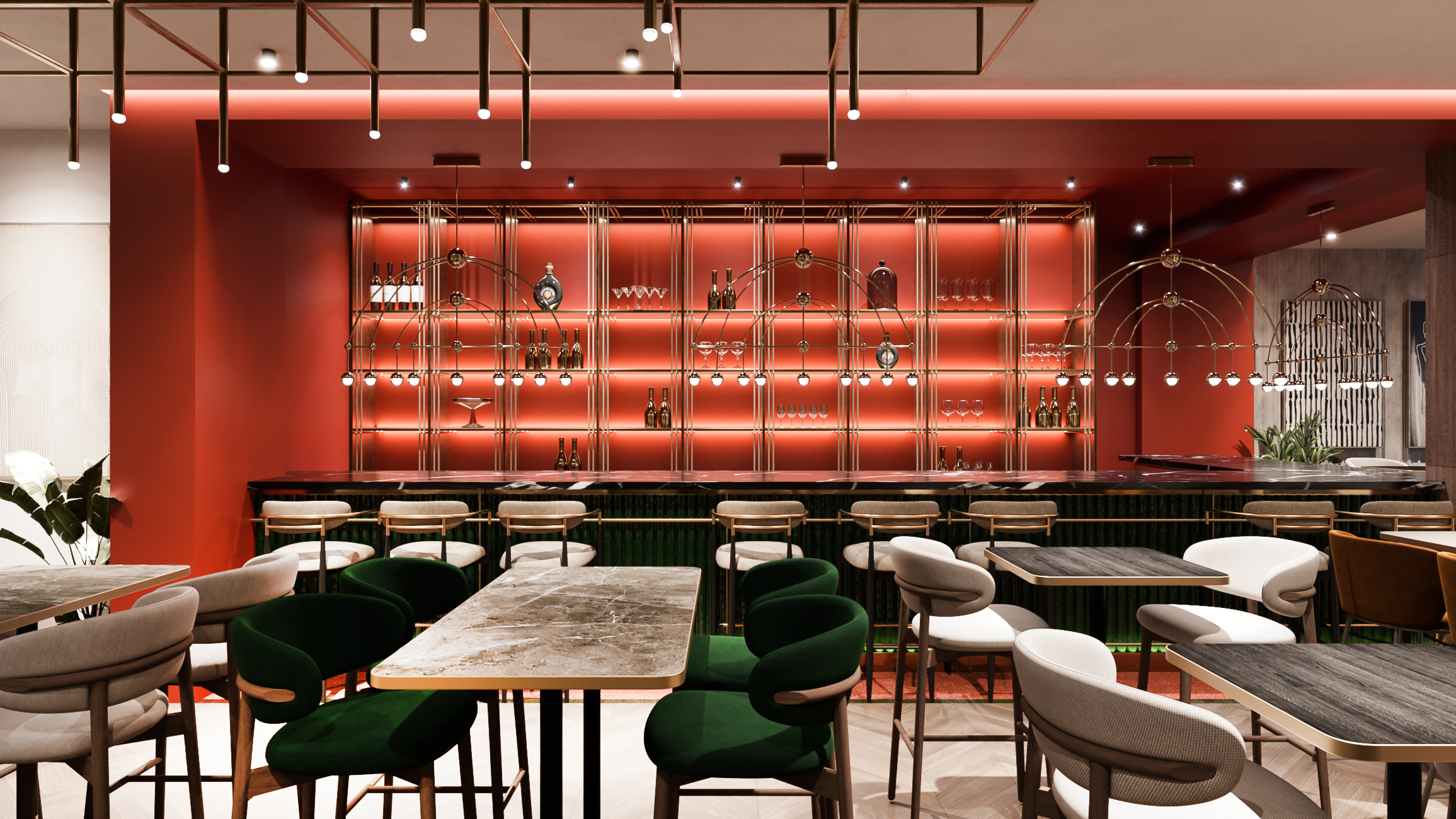 蓝色之家：餐厅和酒廊丨突尼斯丨Anamorph  agency-4