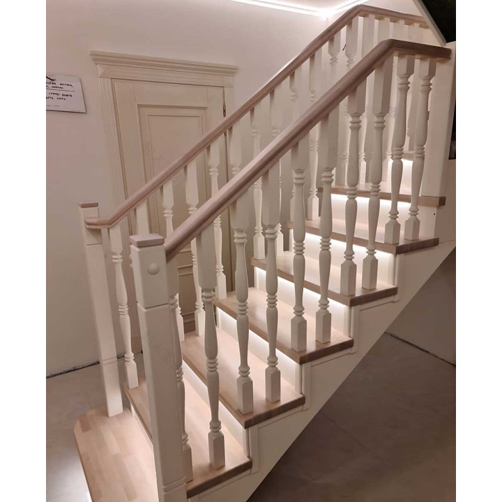 定制带白色栏杆的楼梯 Градиус丨Gradius(乌克兰)-1