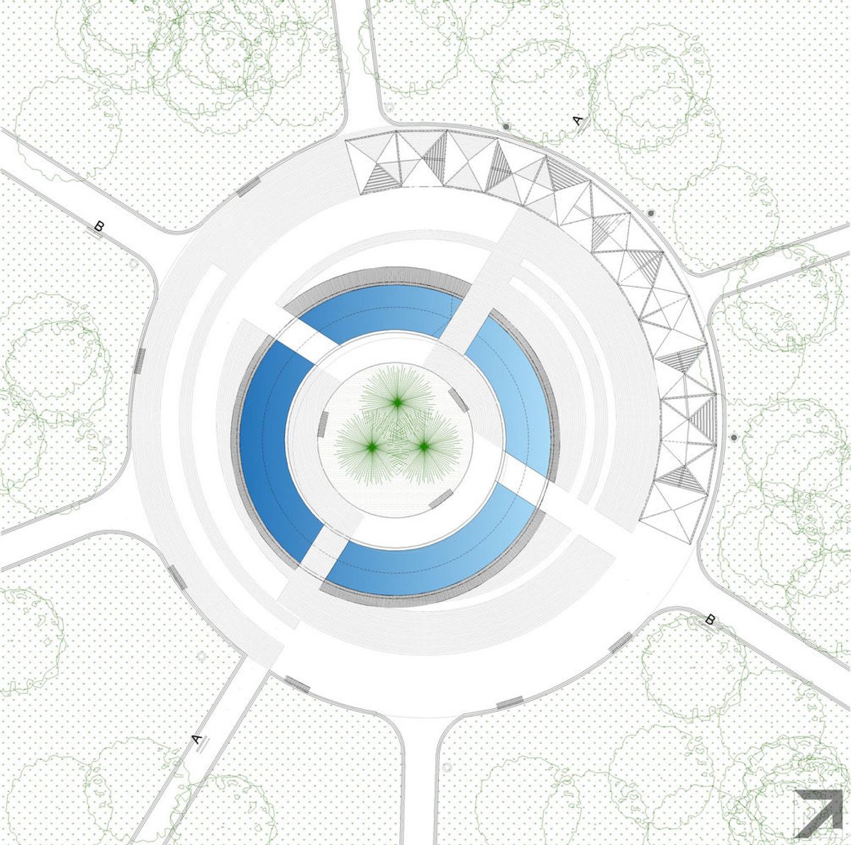 Šapcu大公园带喷泉广场项目丨MZ Studio-14