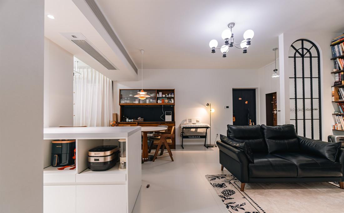 96㎡中古混搭风四居室装修-9