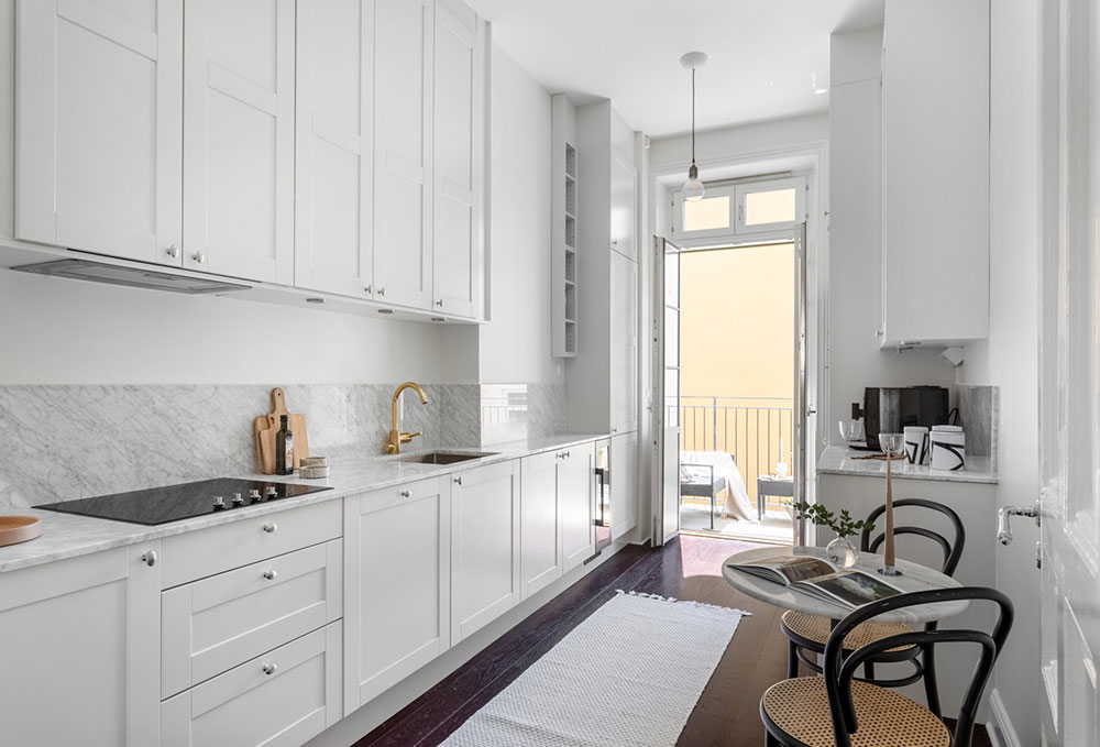 斯德哥尔摩 90 平米全白公寓,极简优雅风设计-18