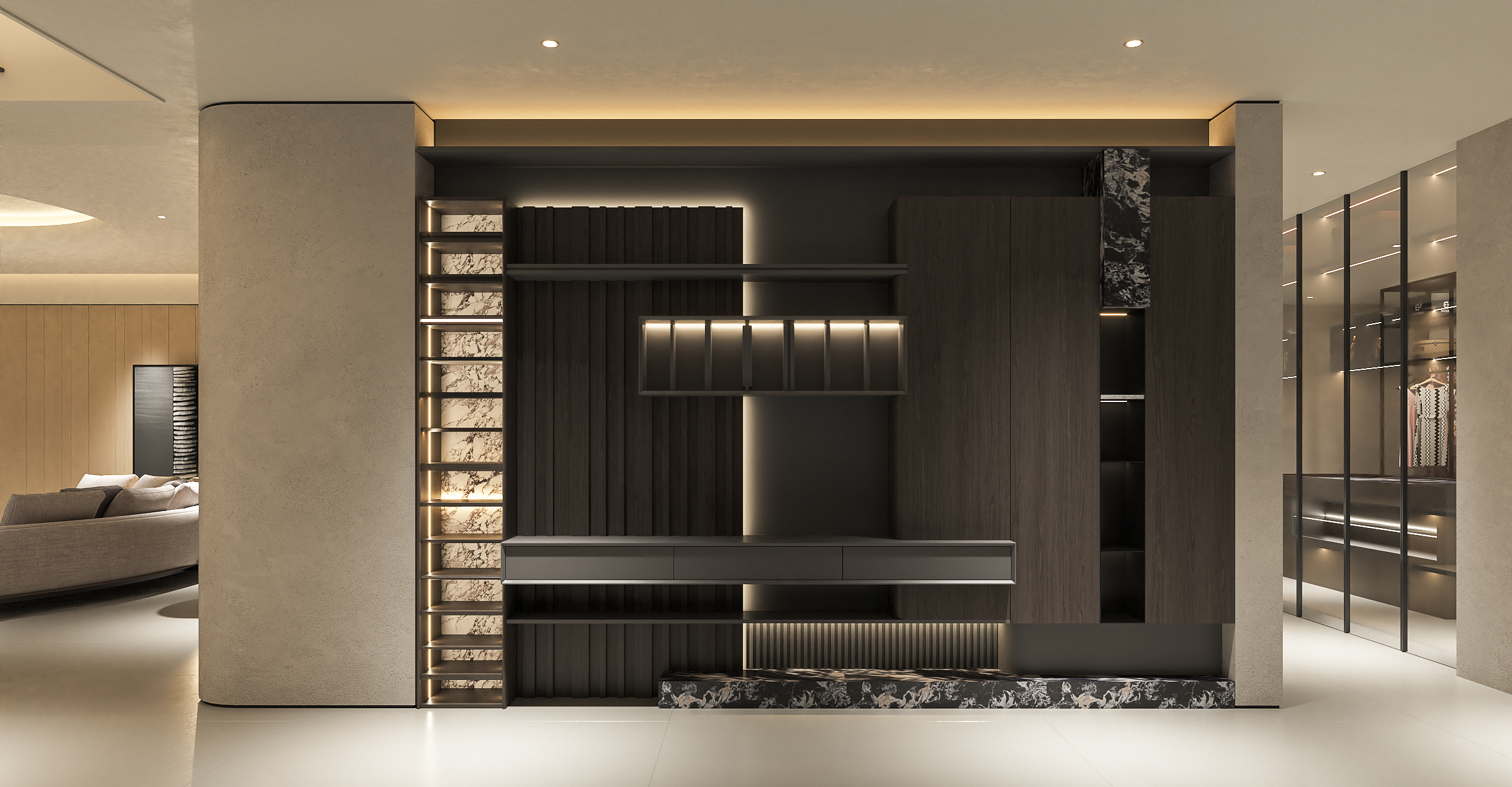 君ONE设计 · 意式高定展厅定制艺术级生活场景-25