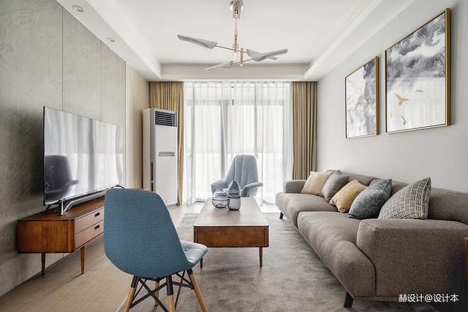 30万元二居110平米装修案例·效果图  拾光丨简洁实用的浅调北欧风！-18