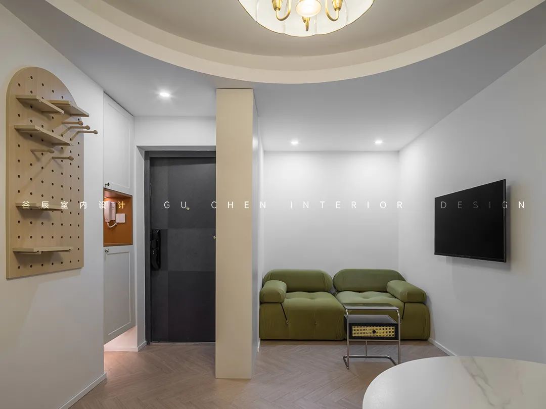 GUCHEN DESIGN | 独居女生的温柔复古家，谁信只有55㎡！-17