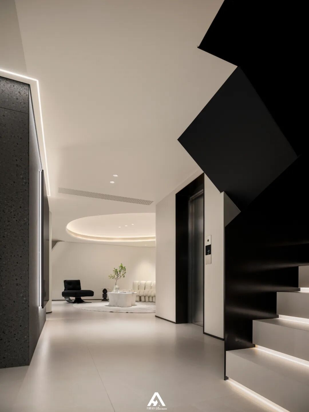 南昌阿鹤设计|500m²极简别墅，定格理想栖居！-14