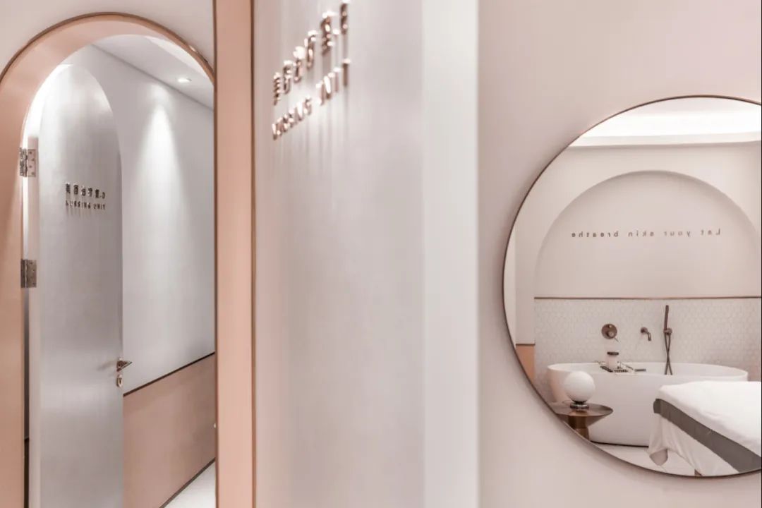 浙江台州 JANE SKIN CARE 肌肤研究空间,肖振态的粉红少女心设计-34