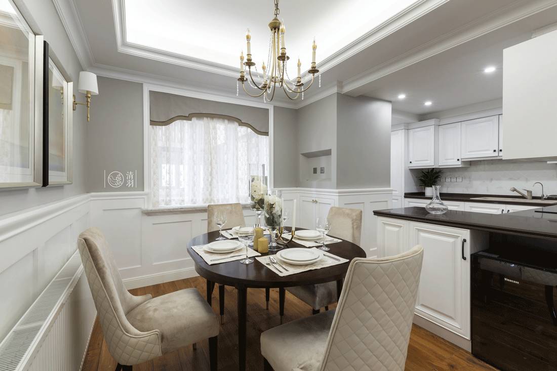 优雅知性，成都 180 平米美式四居室设计-43