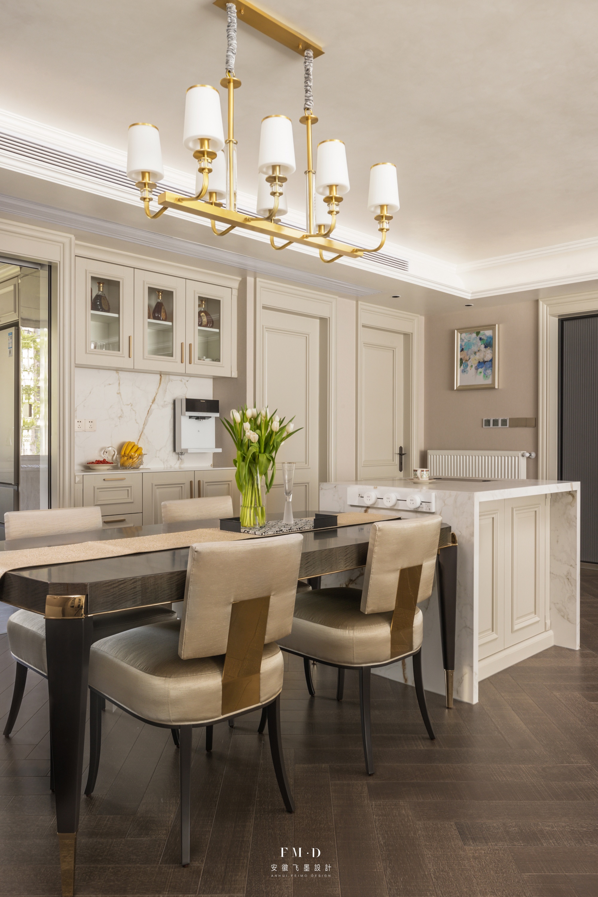 170㎡大平层美式风设计丨中国合肥丨飞墨设计组-39