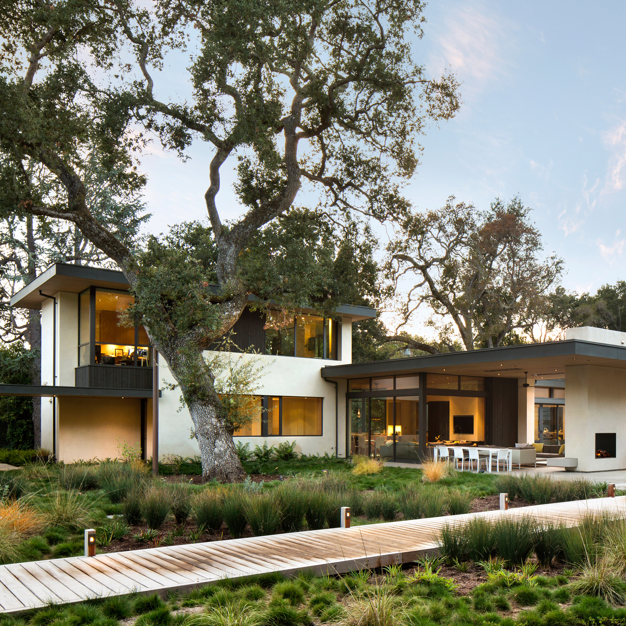 Northern California home by Arcanum Architecture sprawls along verdant lot-0