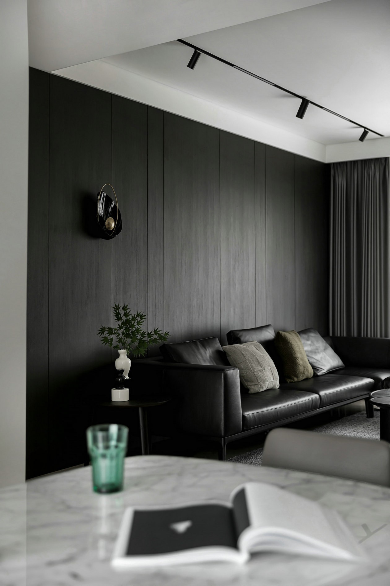 境·墨丨灯光、色彩、材质的重新组合，让精装房华丽转身-21