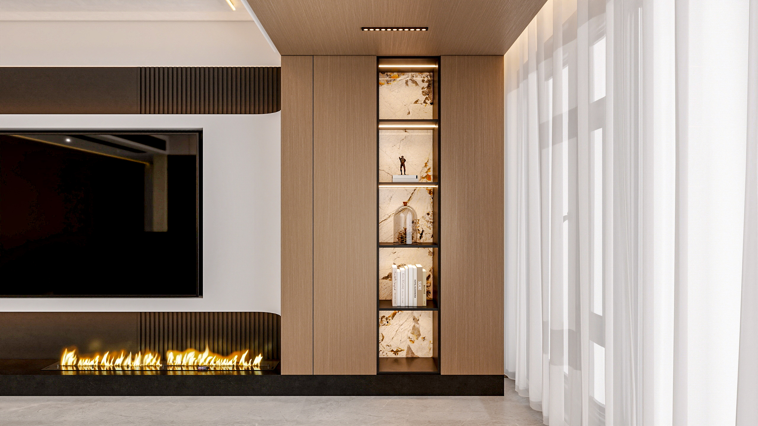 四川成都锦熙华庭鹭湾一号（138平方意式极简三居室）-31