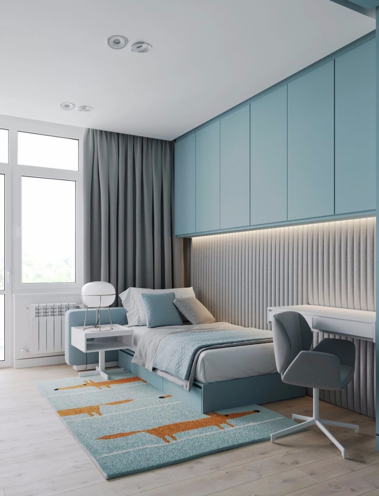 3个不到60平的小公寓丨阳台 餐厅都能变书房-48