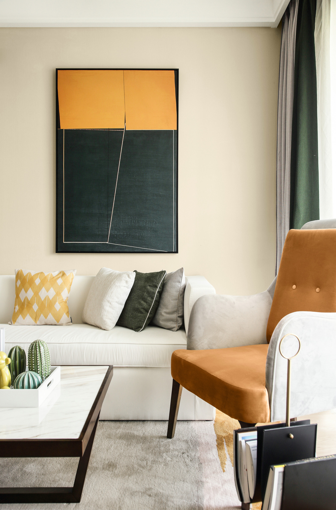 梵池设计 | 轻奢主义镇江市 120 平米三居室软装案例-10