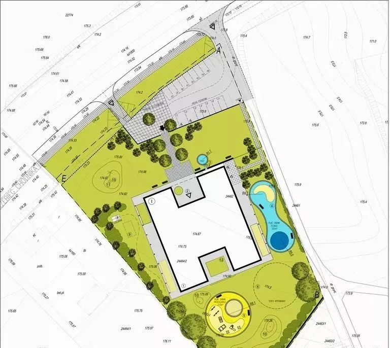 建筑 | 酷！幼儿园H形布局，设计两个庭院-5