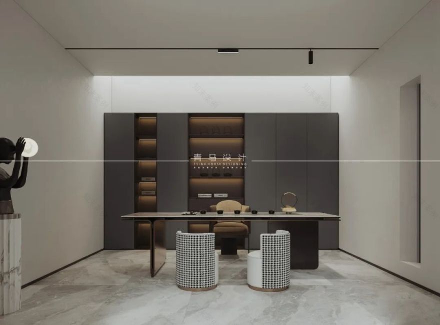 未央金茂府现代轻奢下叠别墅设计丨中国西安丨青马别墅设计-34