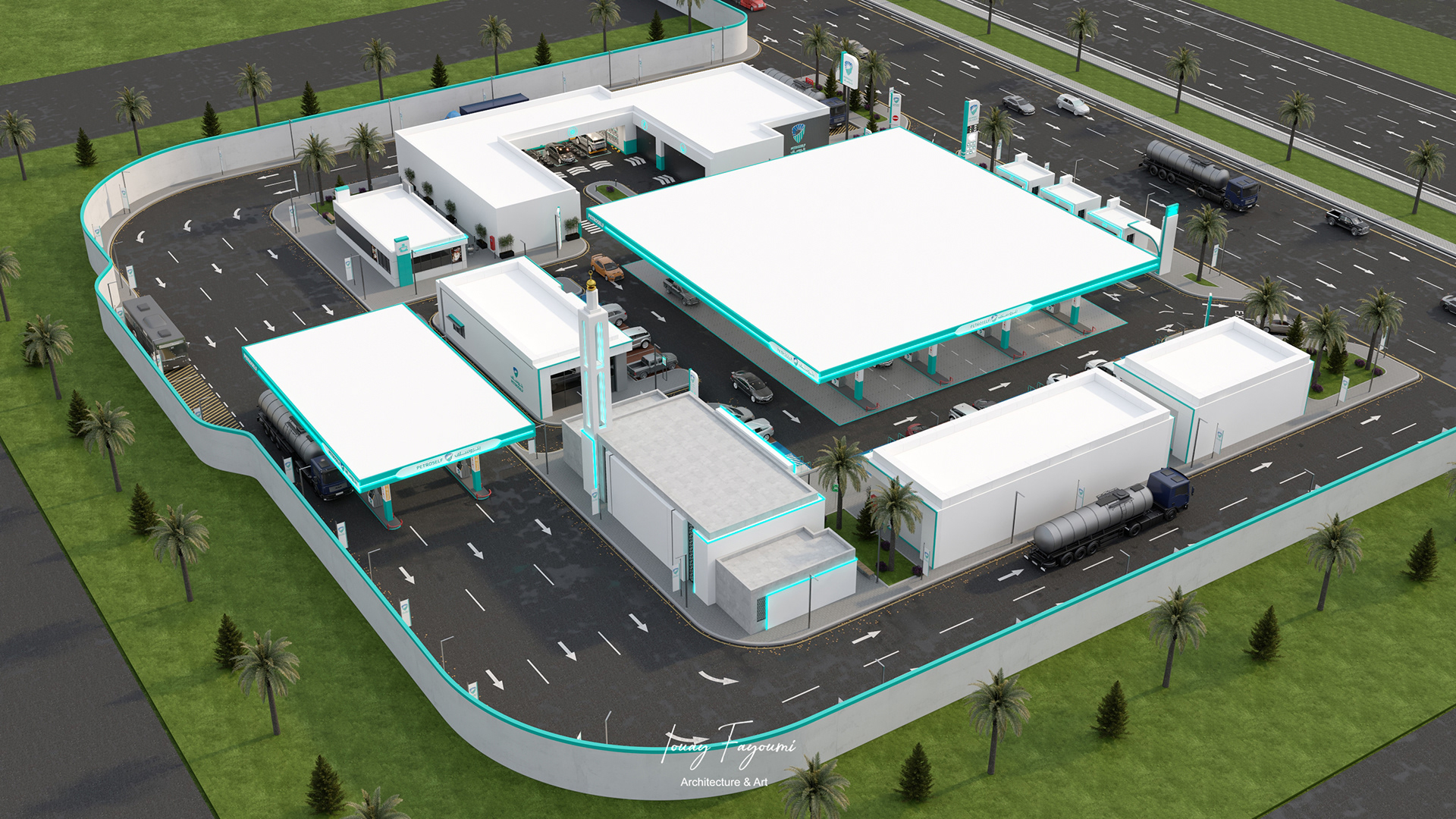 PetroSelf 加油站设计丨沙特阿拉伯-18