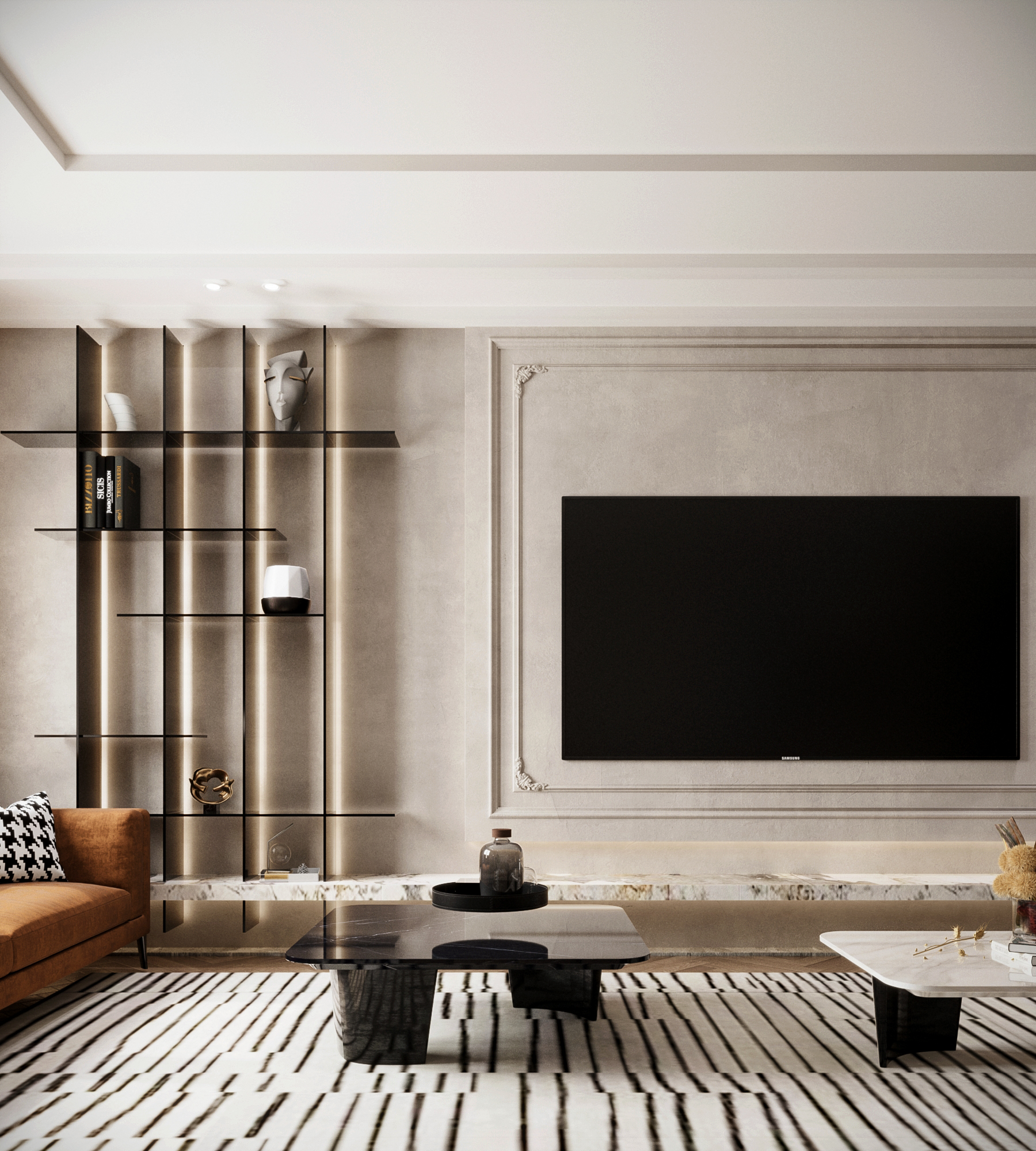 接待家庭客厅丨沙特阿拉伯丨Sara Lotfy-18