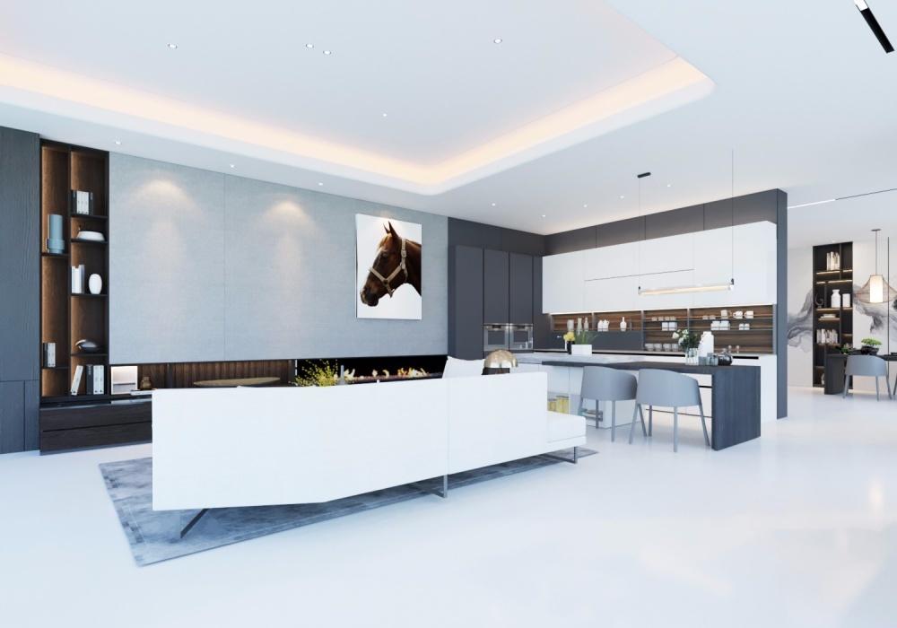 塔斯卡国际整装 | 别墅级客厅设计，材料展示区的精致魅力-6