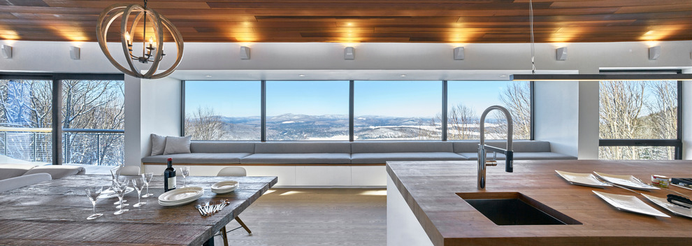 劳伦山脉上的绿色滑雪小屋-35