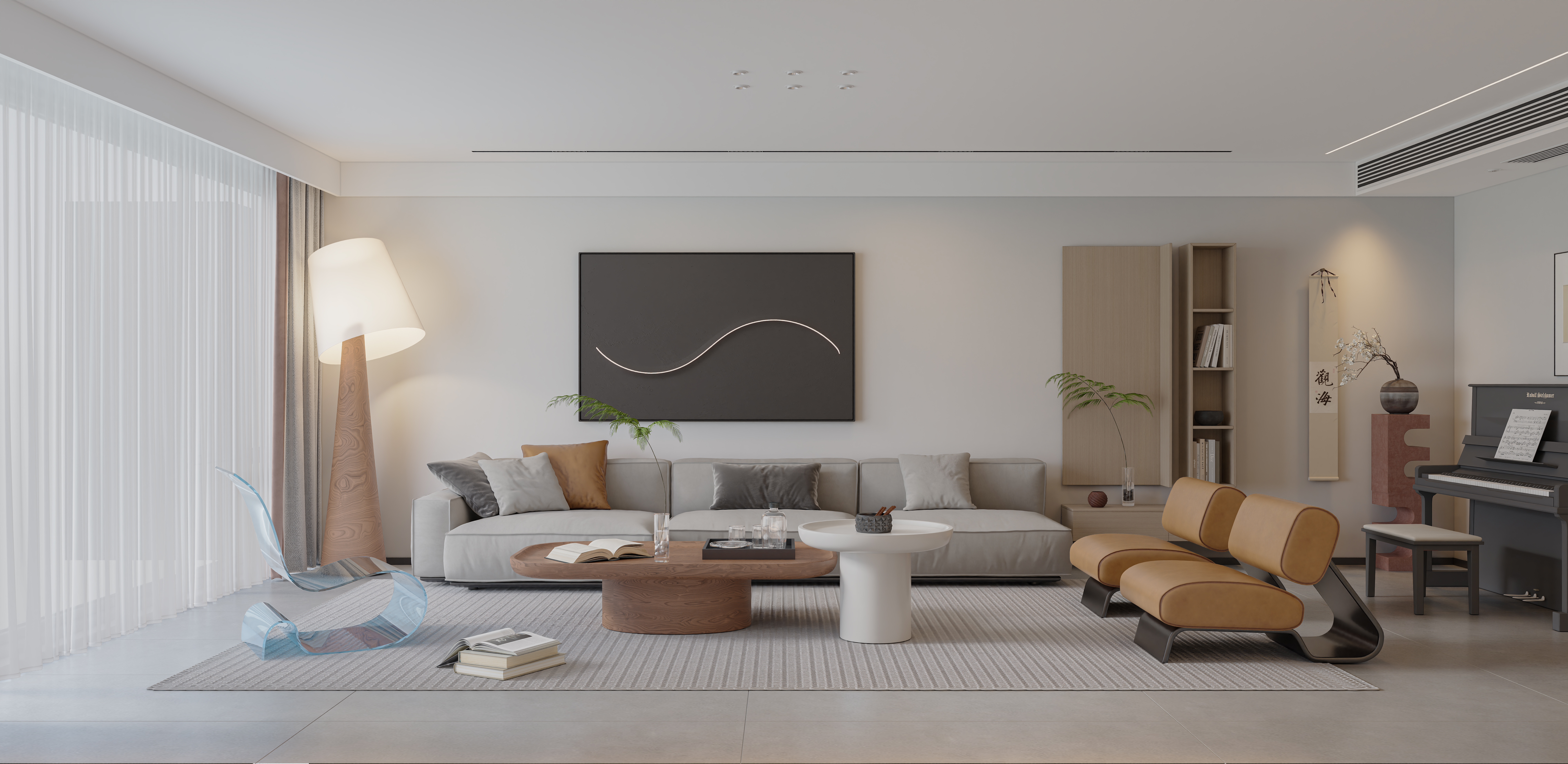 现代风奶油风俩种风格-5