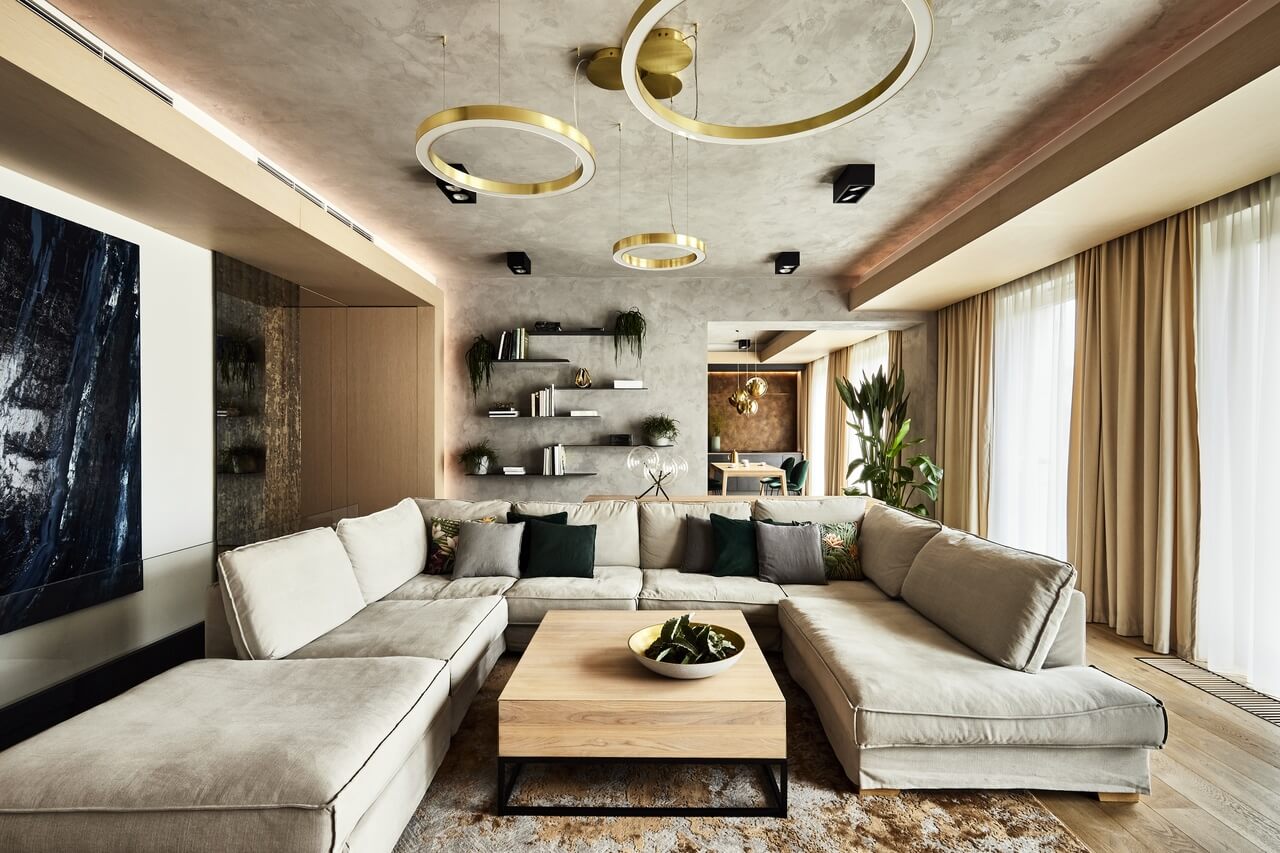 50平米带石榴红调的公寓设计丨Grupa NONO-45