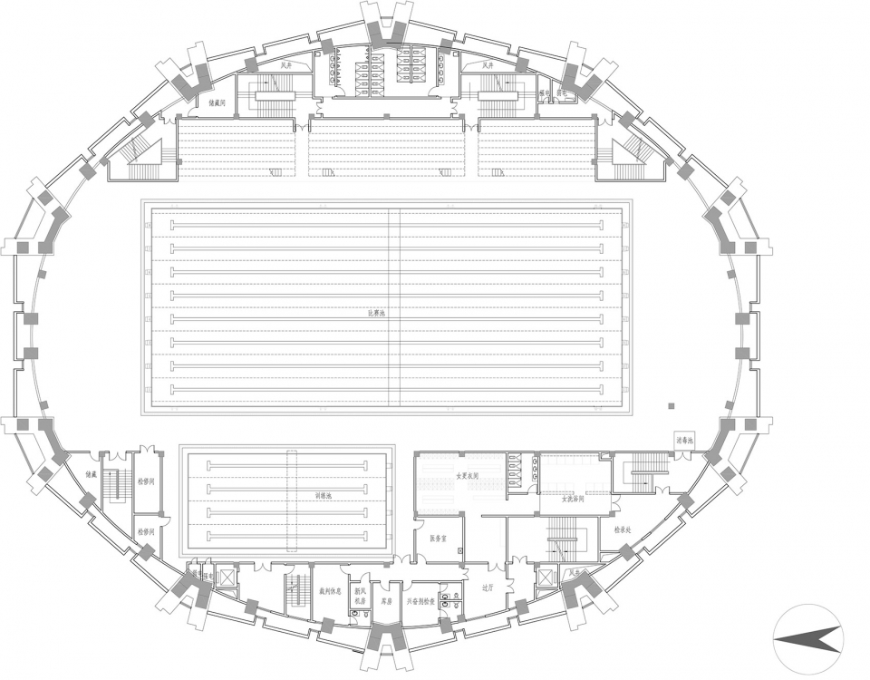苍南体育中心 | 型钢桁架结构与曲线美学的完美结合-98