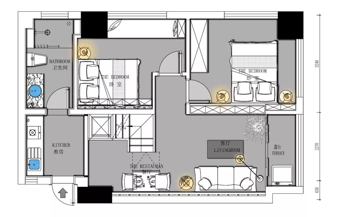 北欧温馨混搭风 | 75 平复式公寓的完美改造-17
