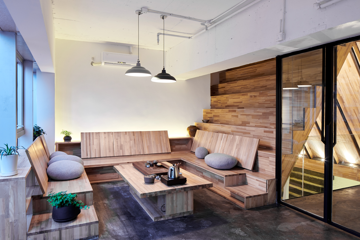 有台阶的屋顶,成都金融中心中的温馨办公室 / 合什建筑设计工作室 -20