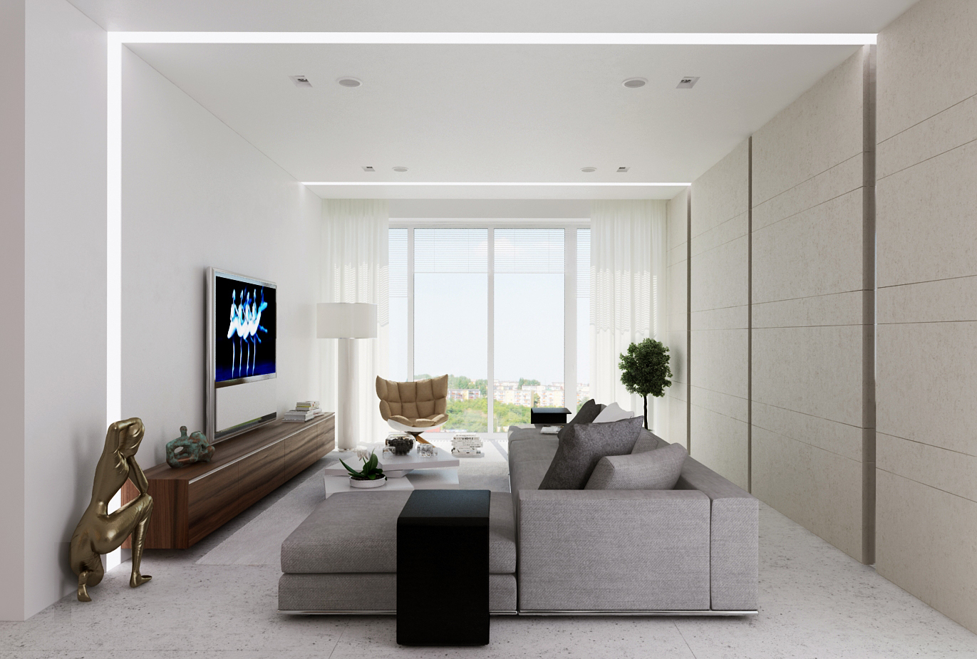 The interiors of the apartment 140 m in the residential complex Mirax park Alexandra Fedorova-12
