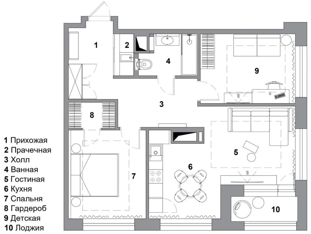 单身男人的 72㎡现代婚房丨Alice Basova-9