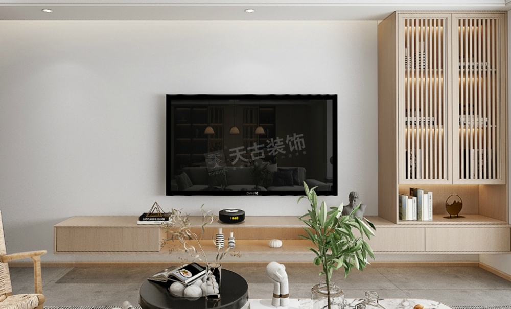 巴南融汇观江大平层日式风格设计丨南坪天古装饰-2